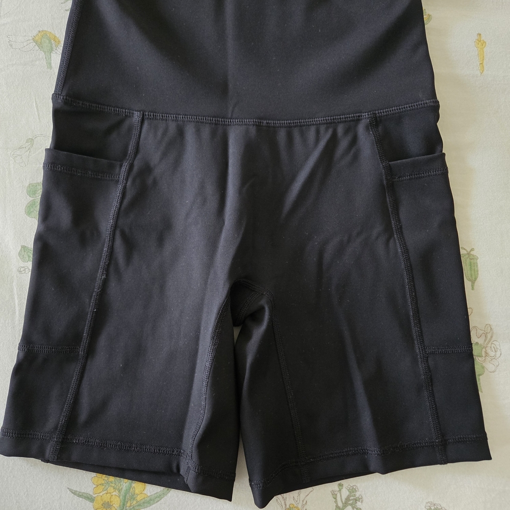 Aerie Black High-Waisted Bike Shorts